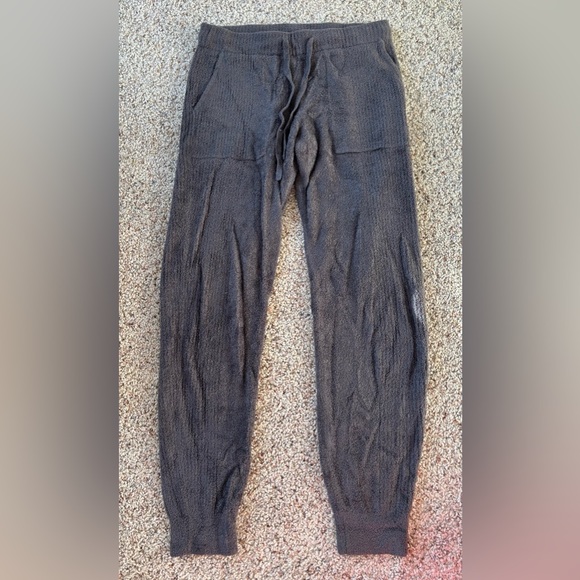 Barefoot Dreams CozyChic Lite Seamed Track Pant Charcoal Size XS - Picture 2 of 8